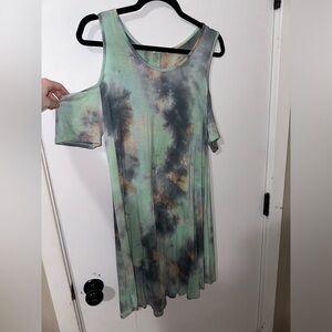 Blue Tie Dye Dress